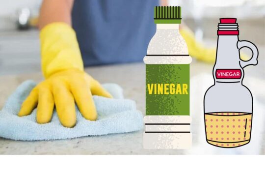 Using Vinegar to Get Rid of hard water stains