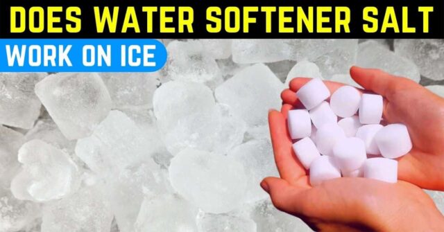 does water softener salt work on ice