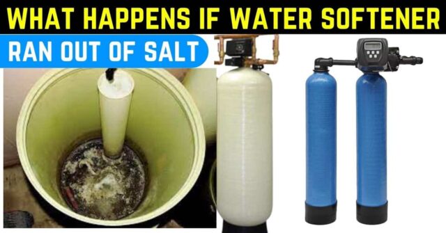 water softener ran out of salt