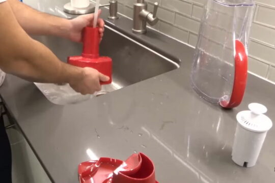 Wash to Clean Brita Pitcher step 2